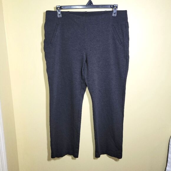 Chicos Fabulously Slimming Grey Pull On Pants 2.5 Large 14 Short - Picture 2 of 11